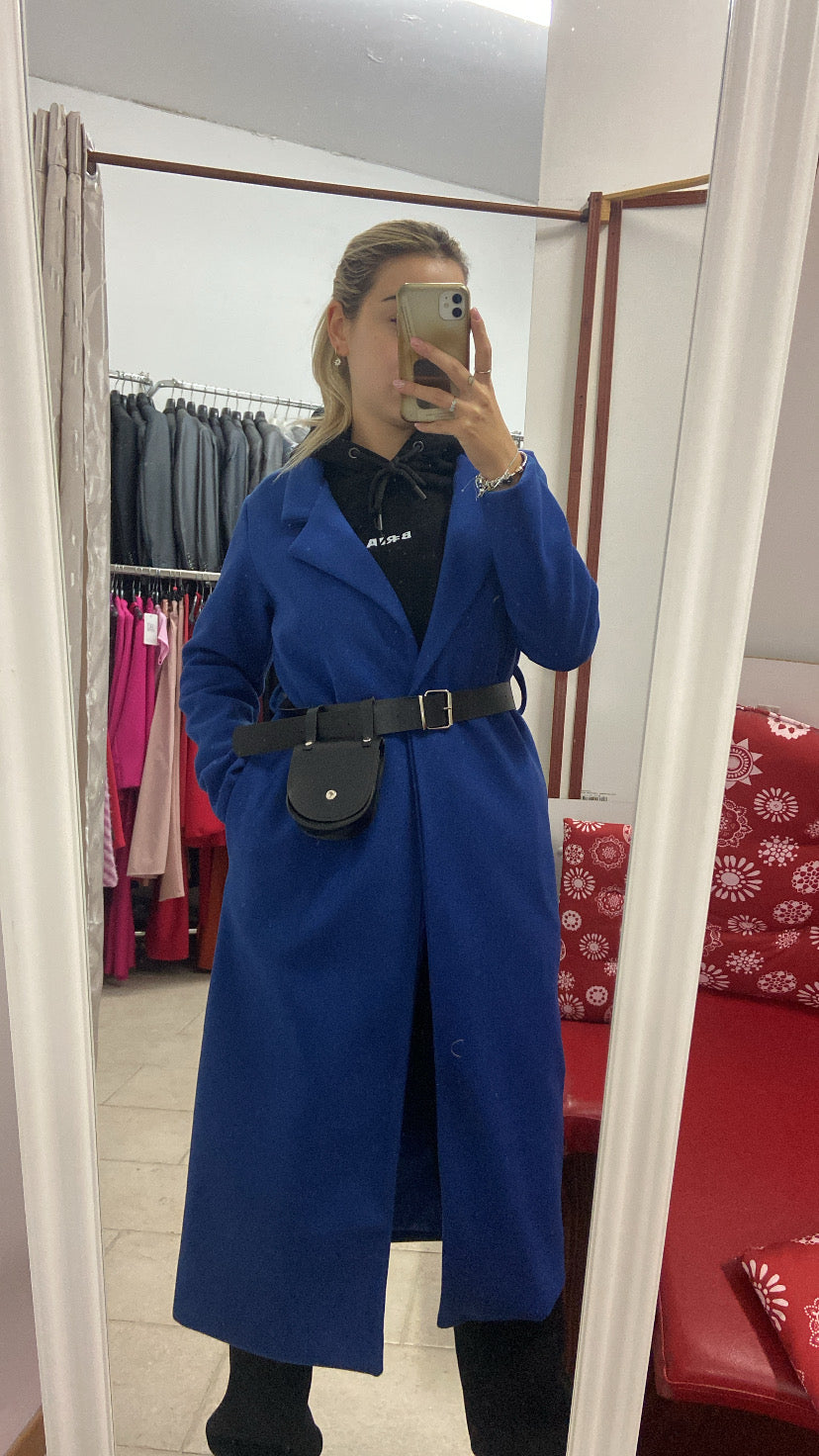 Cappotto lungo blu